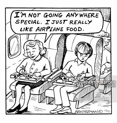 "I'm not going anywhere special. I just really like airplane food"